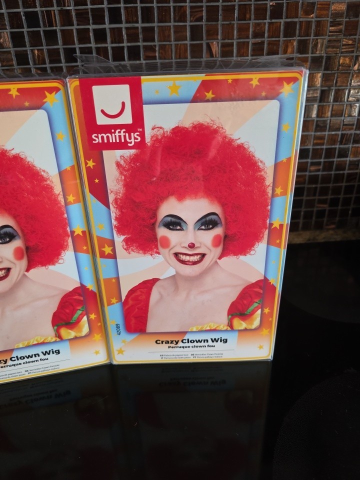 Smiffy’s Red Crazy Clown Wigs