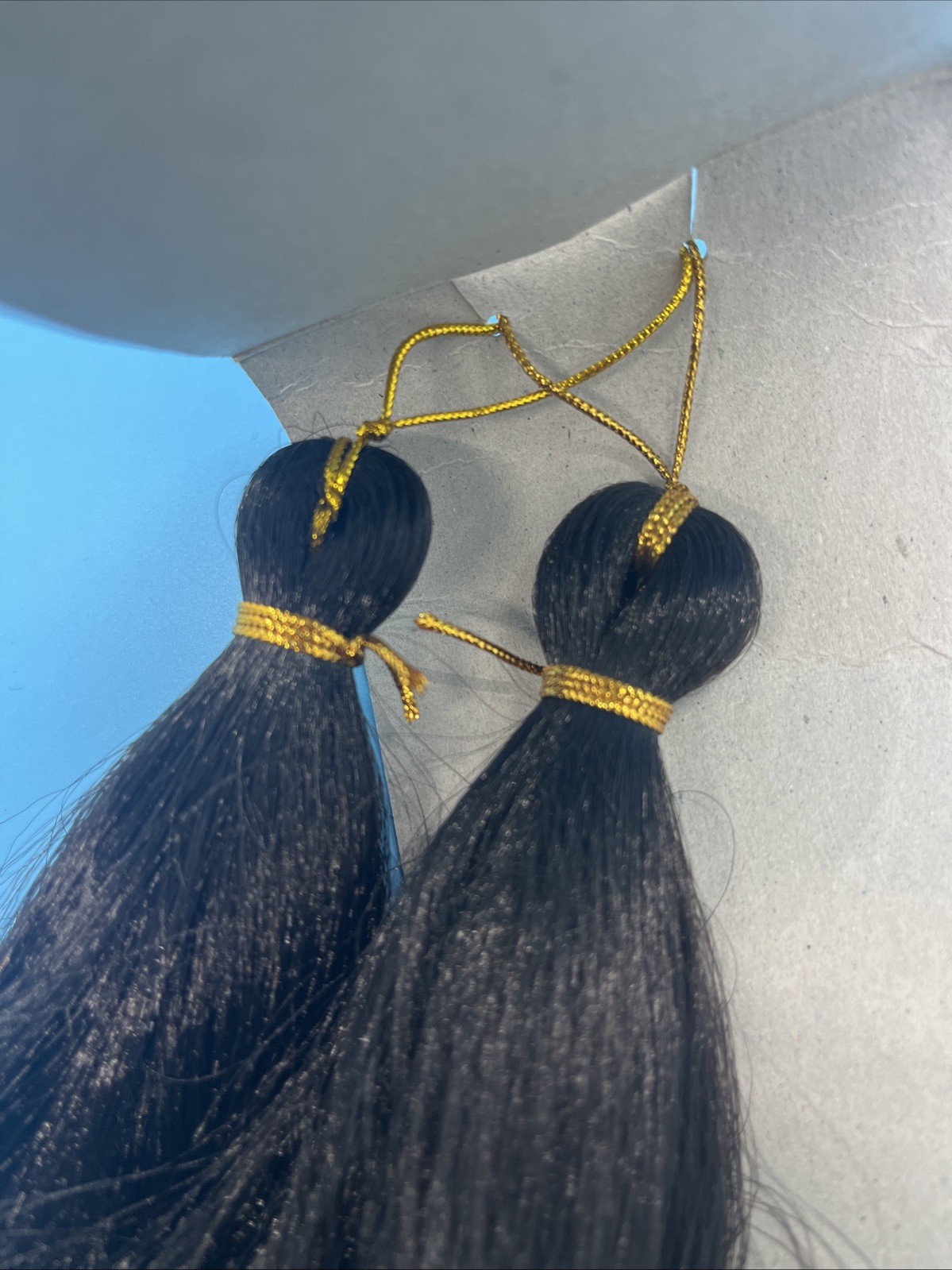 1 pair Biba Free & Easy Collection hair extension black 100% Premium Fiber hair