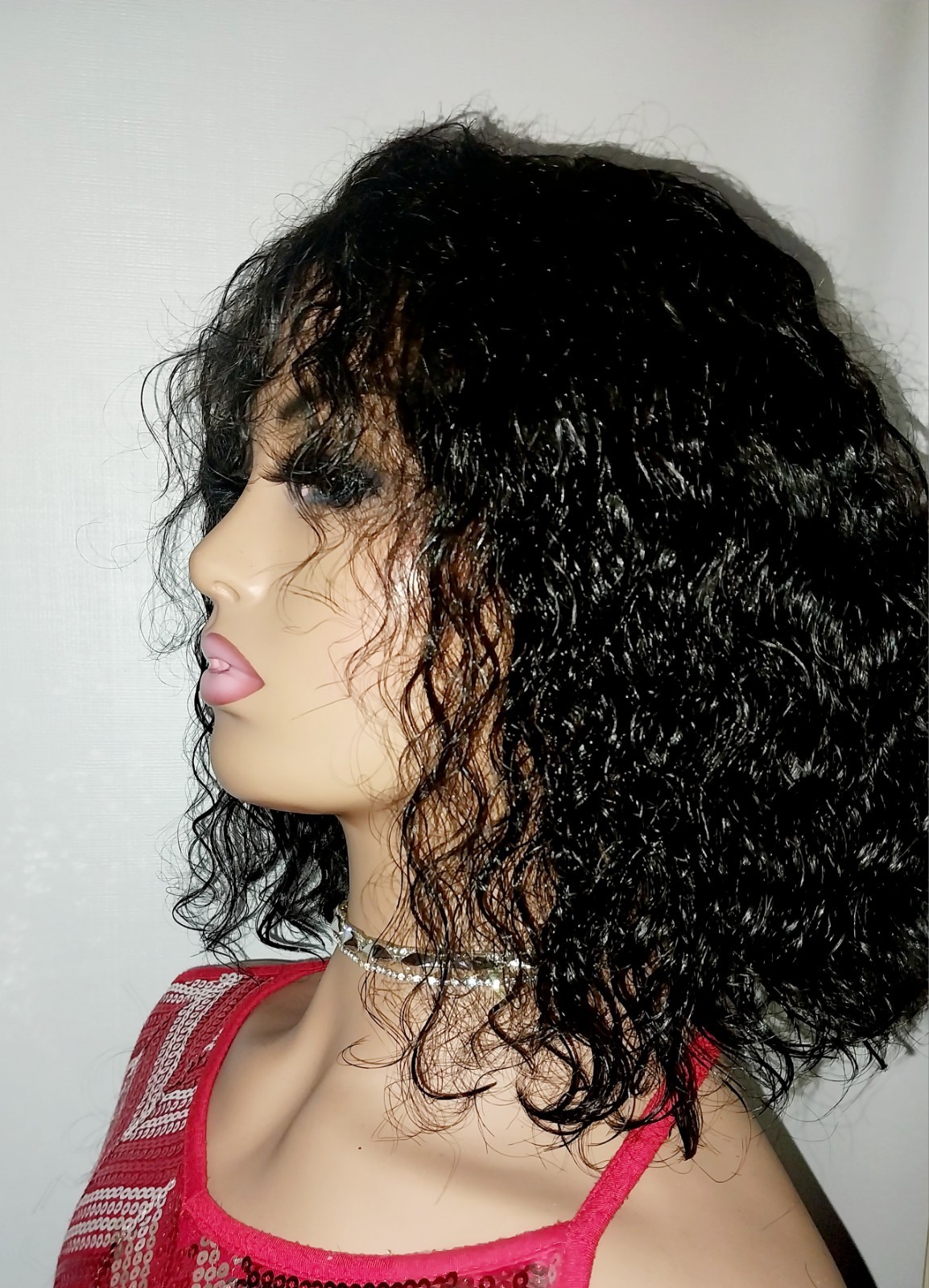 Human Hair Water Wave Wig Bob