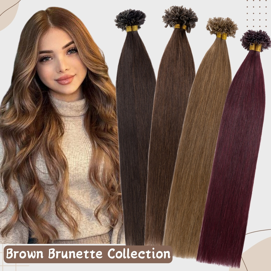 200G Fusion Pre Bonded Keratin Nail U Tip Remy Human Hair Extensions THICK LONG
