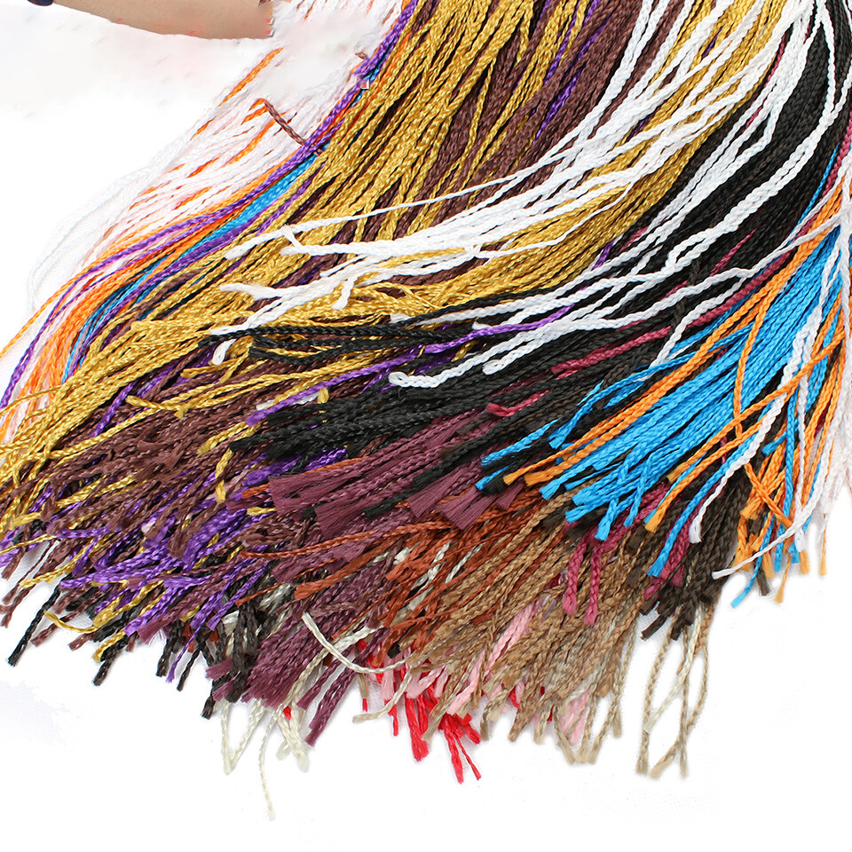 28″ Thin Long Box Braids Crochet Braiding Hair Extensions Micro Dreads Locs Hair