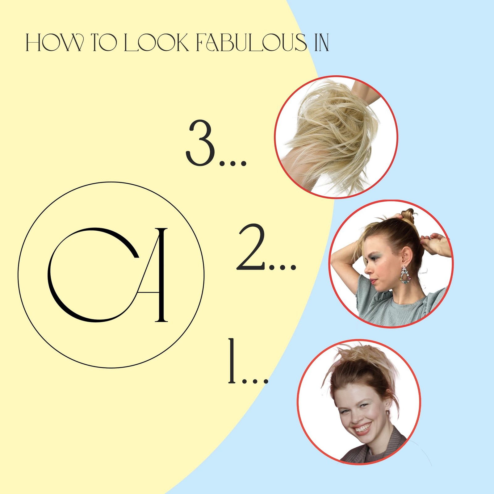 XXL Hairpiece Scrunchie Updo Voluminous Slightly Wavy Messy Bun Blonde Mix G11F