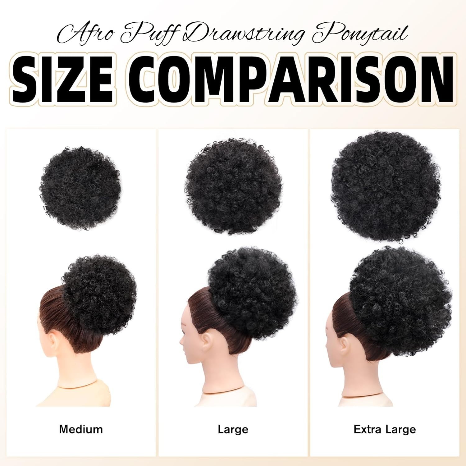 Versatile Synthetic Afro Puff Instant Hair Extension – Perfect for All Occasions
