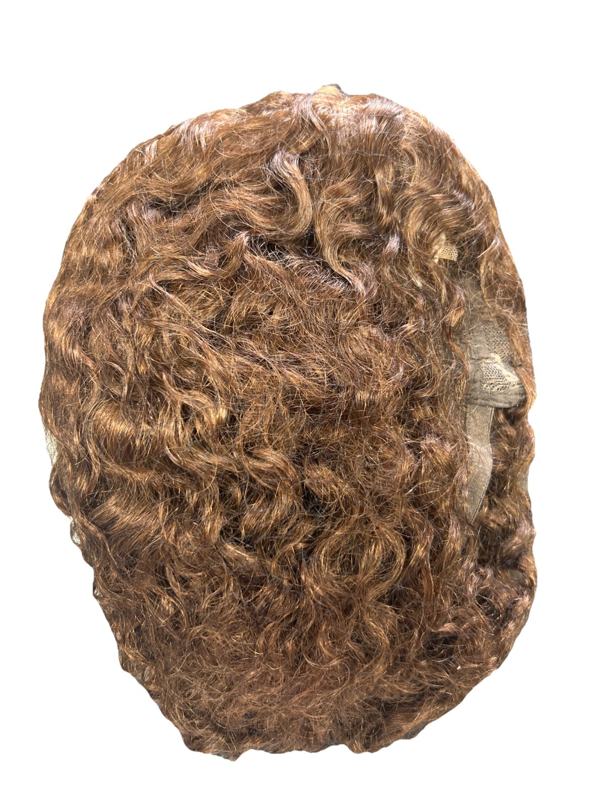 Hayhair 8” Wig Deep Wave Human Hair Natural Chocolate Brown, Glue Less Wig Hair