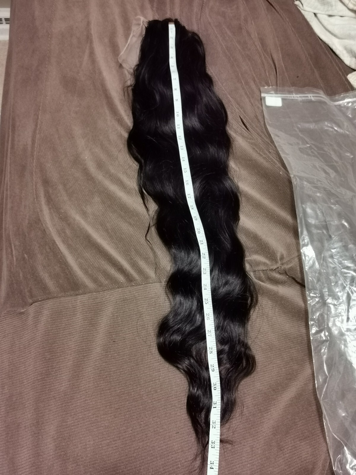 Ready To Go Bleached Knots High Quality Sexy 30” Human Hair Front Lace Wig 1B