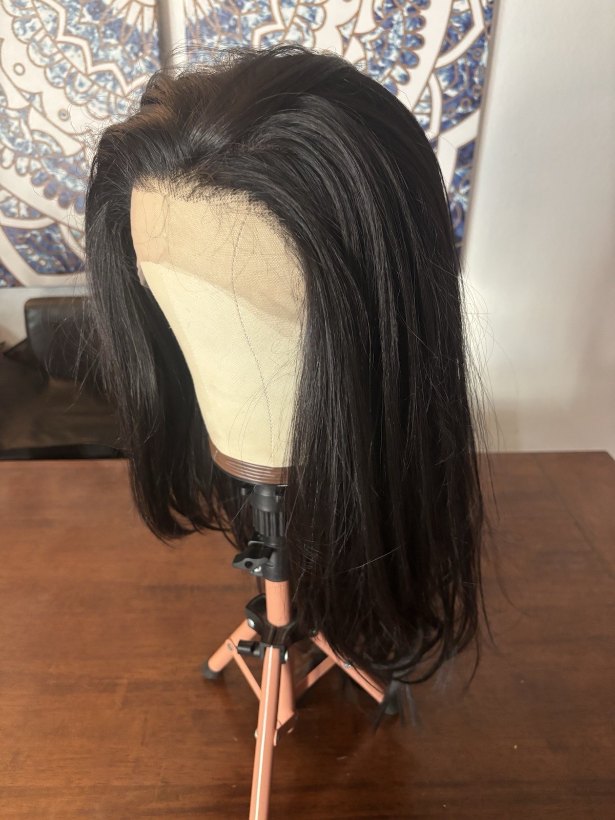 Lace Front Free Part Beautiful Dark Brunette Heat Safe 26-28in Wig