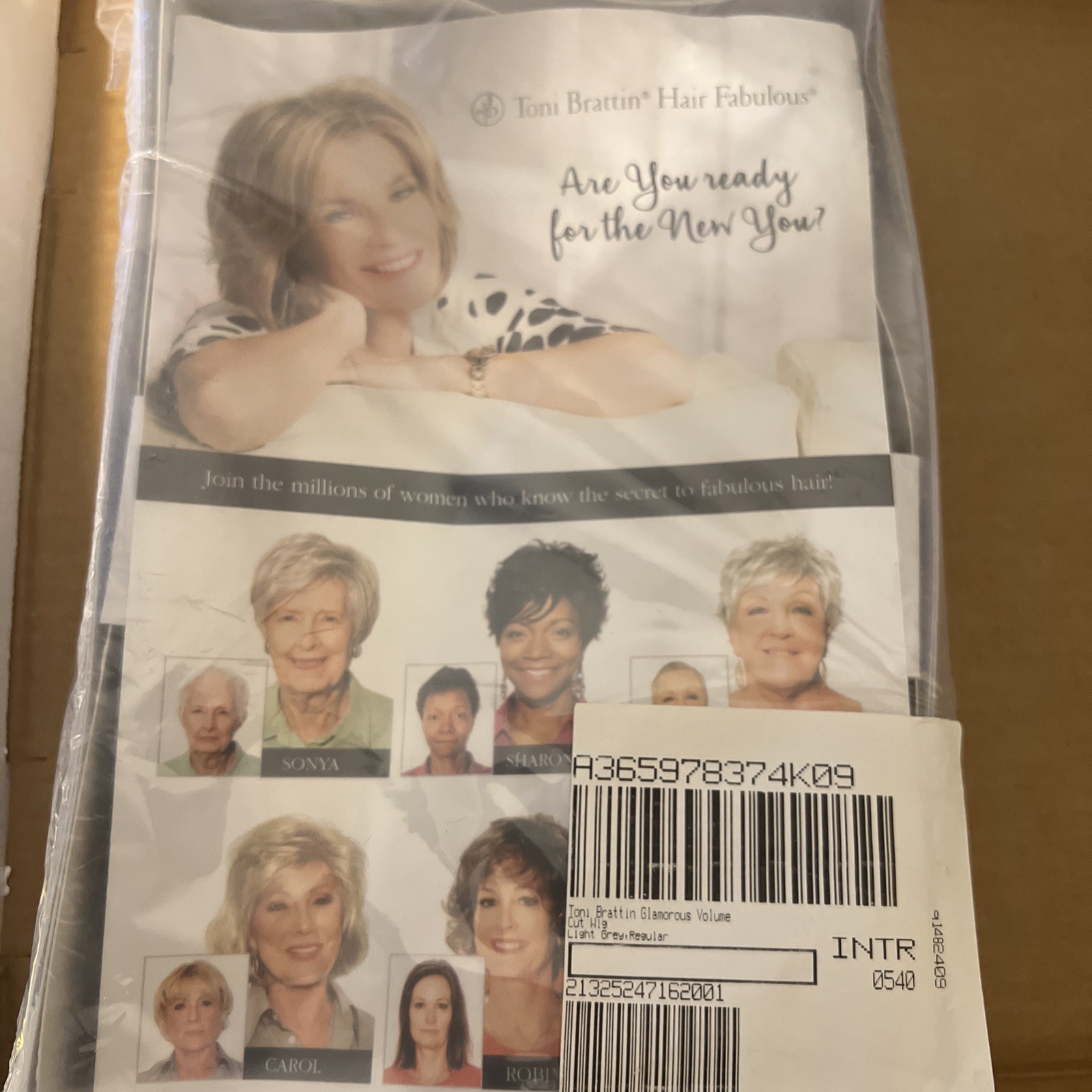 Toni Brattin Glamorous Volume Cut Wig Light GREY Regular Size