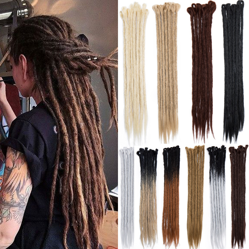 5 Packs Full Head Crochet Dreads Handmade Dreadlocks Hair Extensions As Human US