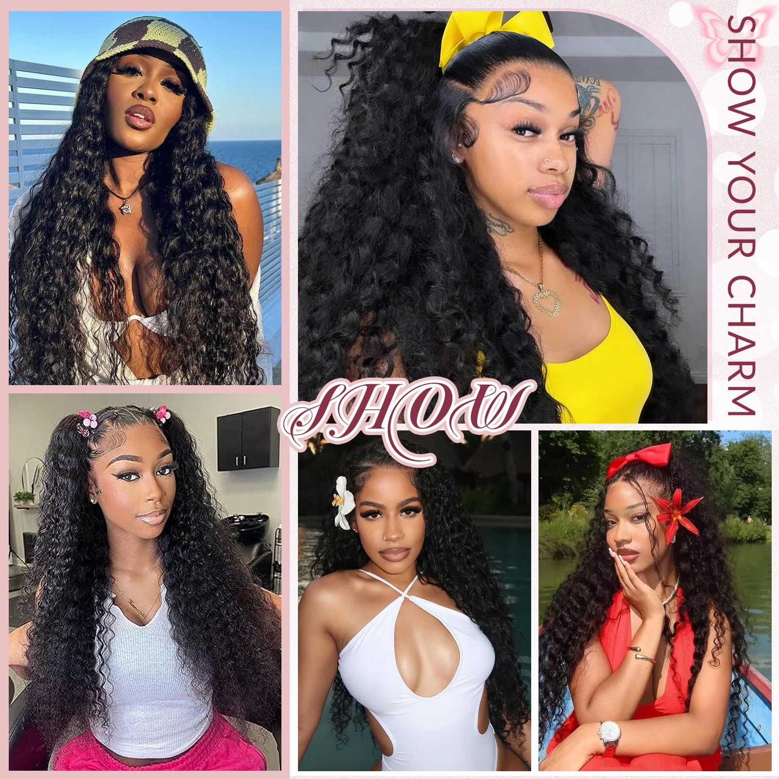 Sodlis Wear And Go Glueless Deep Wave Lace Frontal Wig 13X4 Hd Transparent Lace