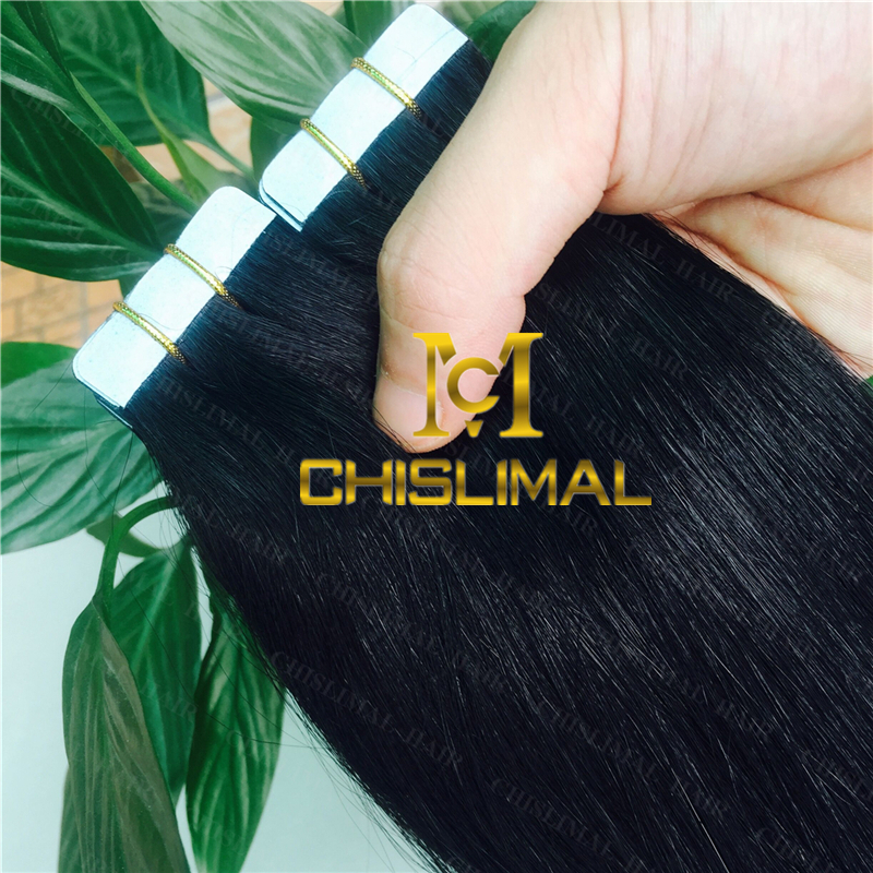 real Tape In Remy Human Hair Extensions Straight Hair Hot 16inch – 24inch new 8A