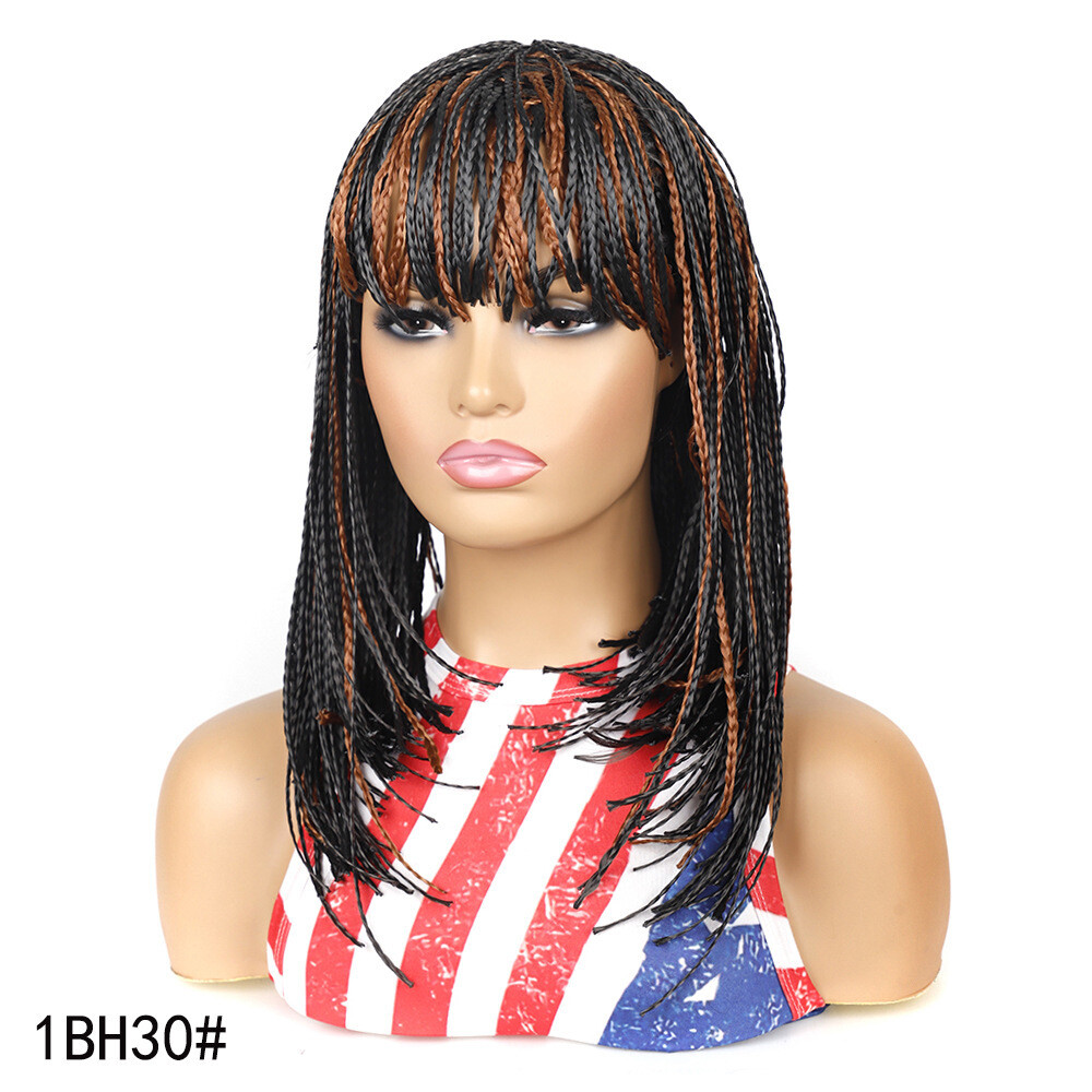 14″ Short BOB Braids Wigs for Women Jamaican Braids Wig for Black Women