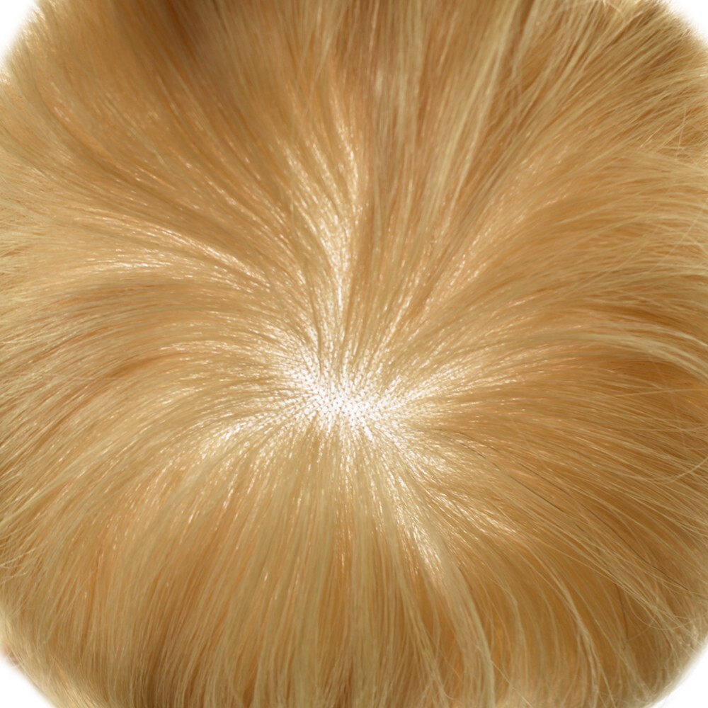 Mens Toupee Hairpiece Mono Poly Around Hair Replacement System for Men Wig Units