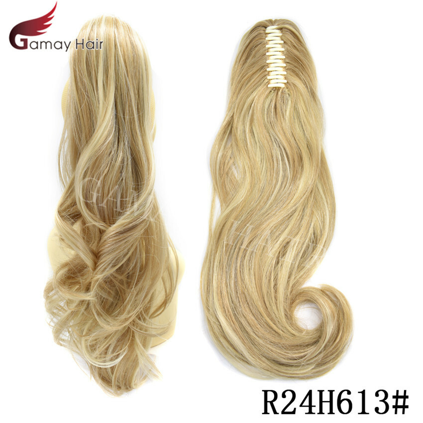Claw Clip in Ponytail Extension Wavy Long Hair Piece Pony Tail 22″ Real As Human