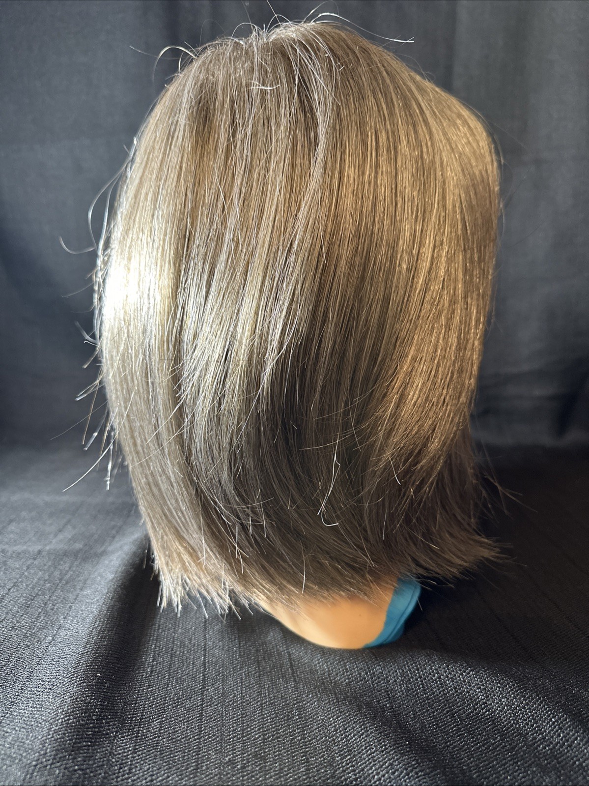 ENVY WIG SCARLETT, Average Cap Size, Dark Grey, Mid Length Straight Bangs Box