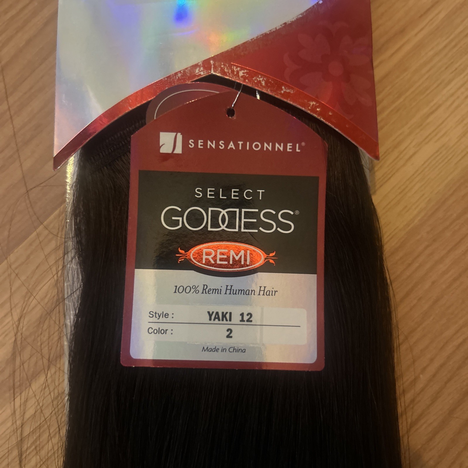 100% Human Hair Extensions. Goddess Remi. 12”inch. Color #2. 1 Pack For $40