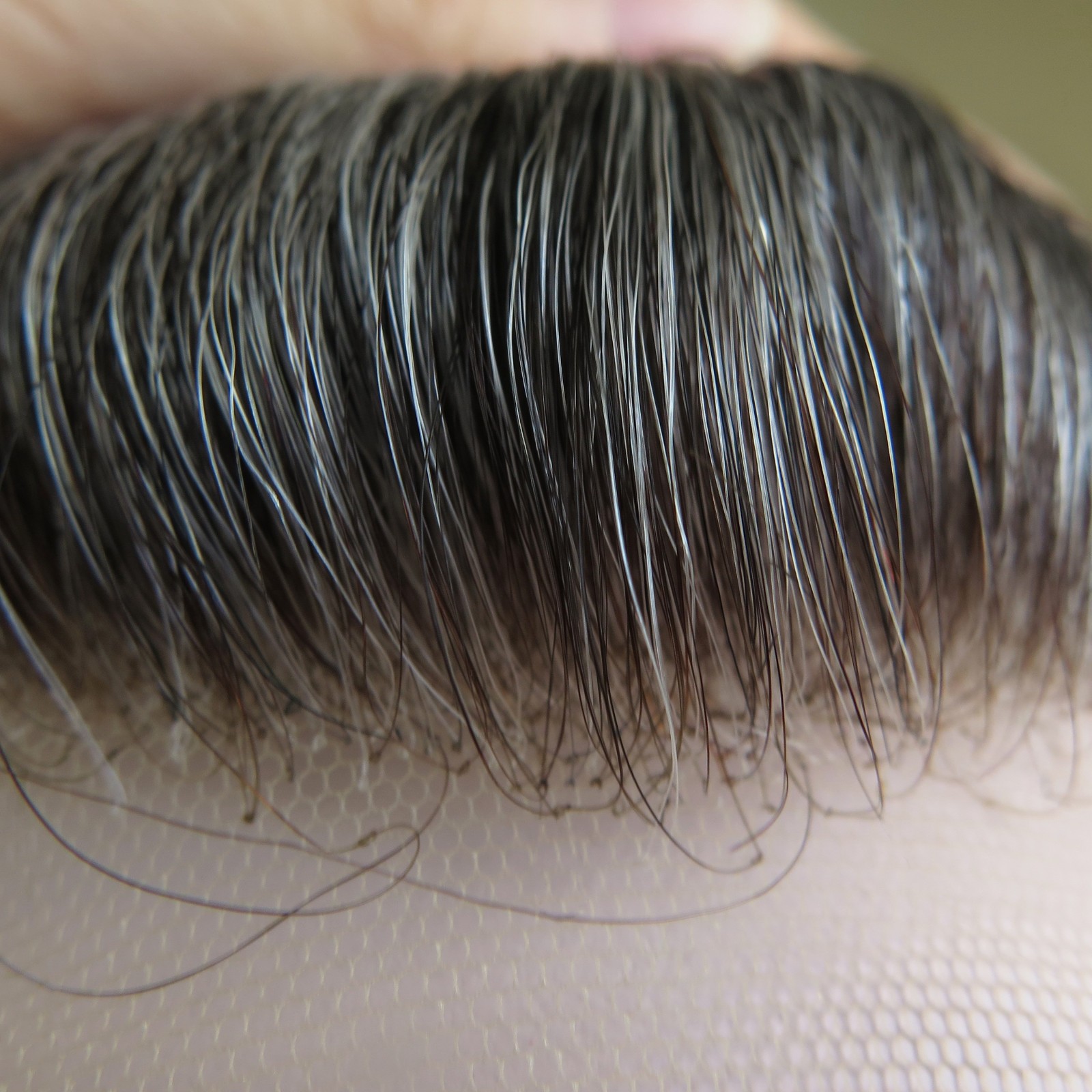Human Hair Toupee for Men Natural Swiss Lace Systems 90% Density Hairpiece #1B50