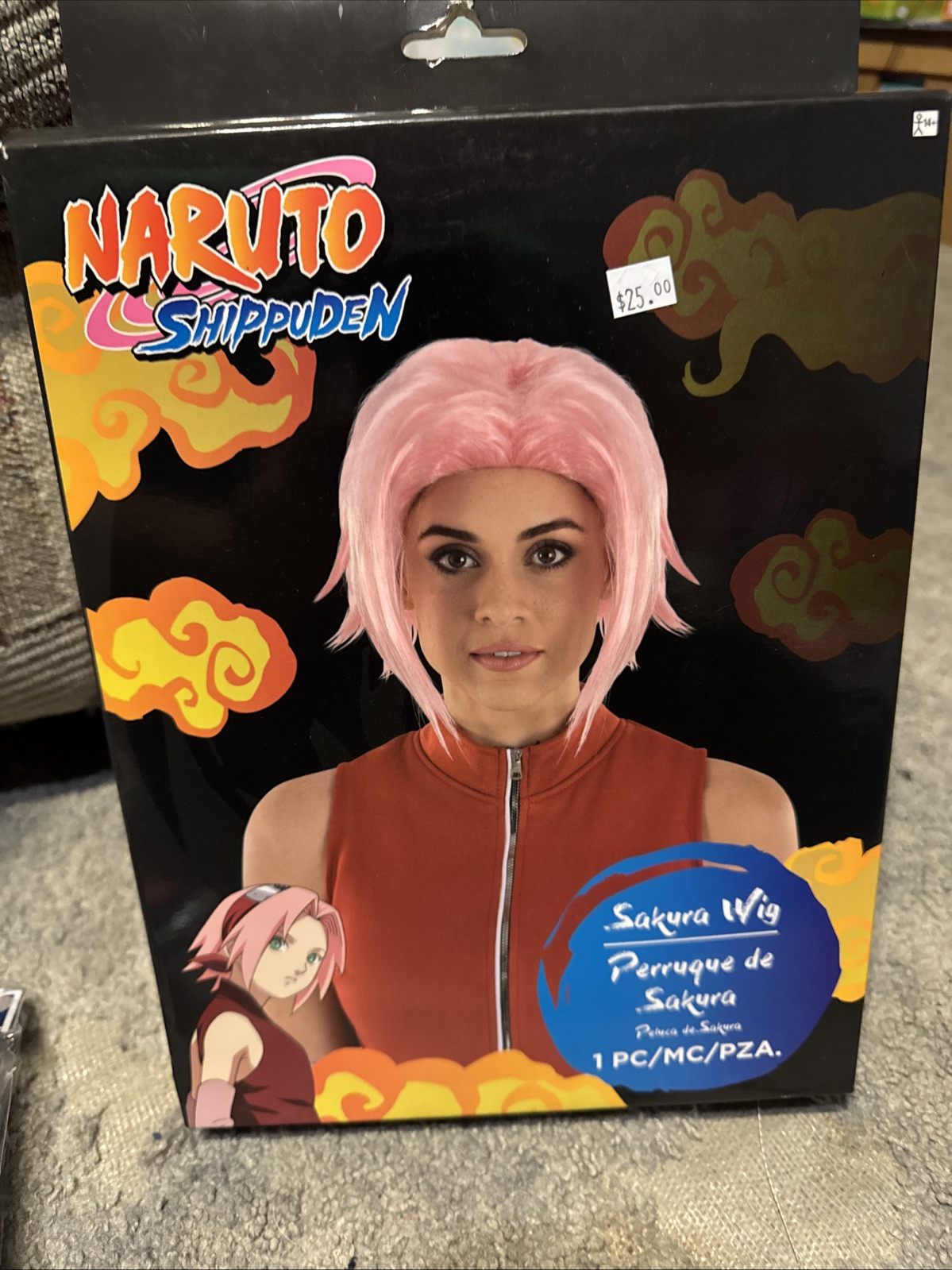 NARUTO Shippuden Haruno Sakura Cosplay Hair Wig Short Pink New In Box