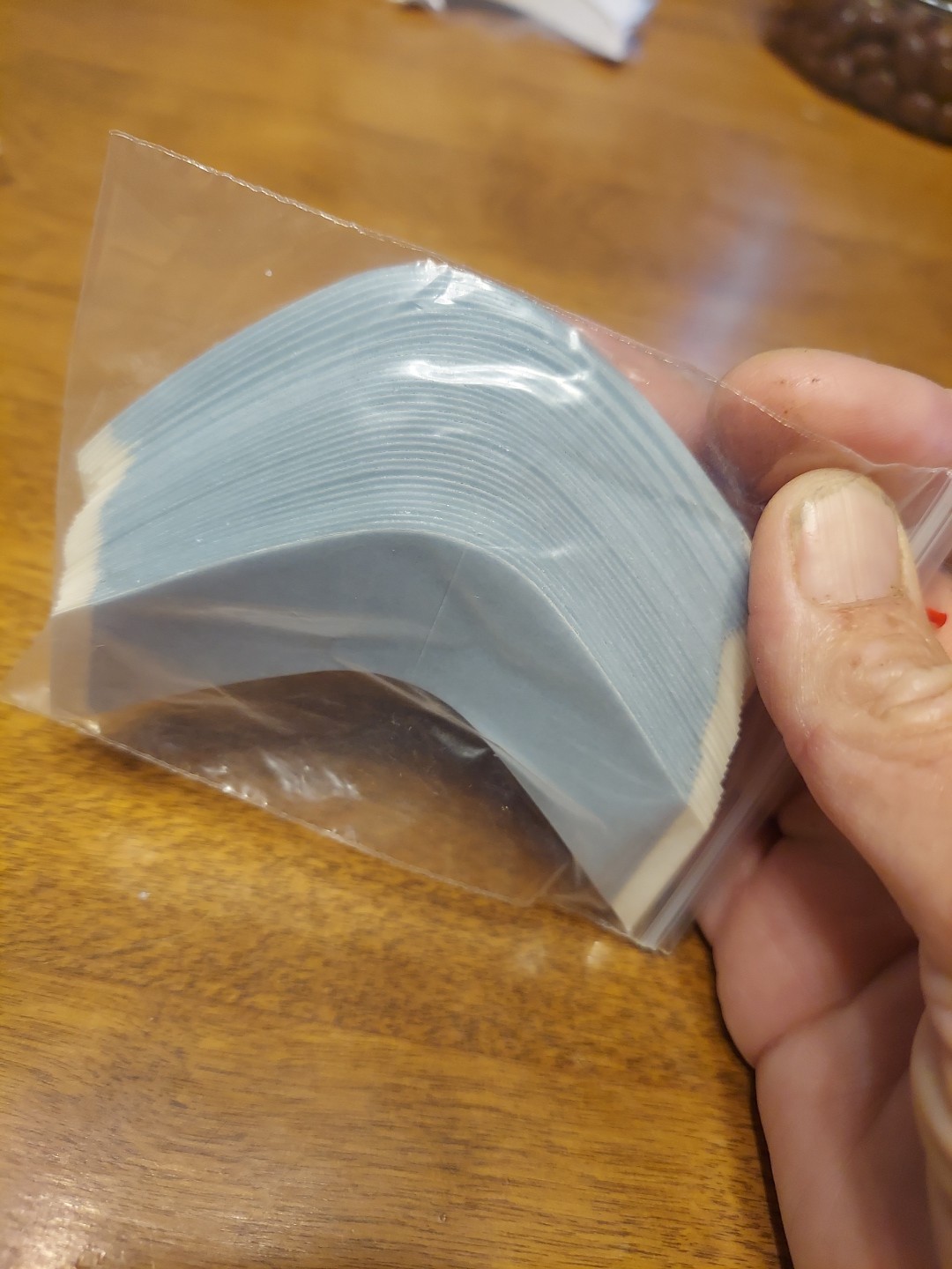 LACE FRONT AA CONTOUR DOUBLE SIDED TAPE BLUE LINER DULL~ WIG 105 PCS (3 Packs)
