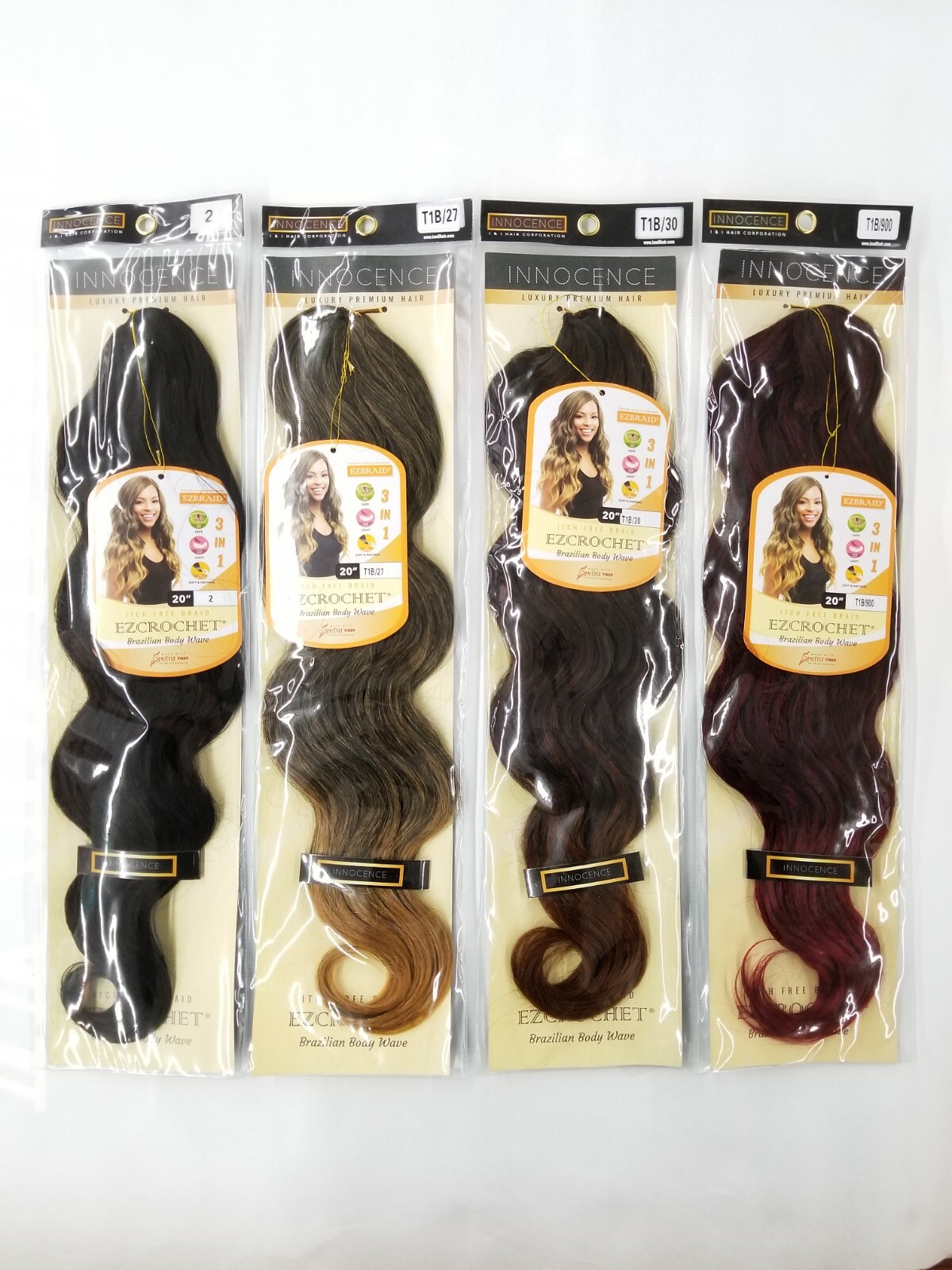 I&I Hair Innocence EZCROCHET Body Wave Crochet Braiding Hair Spectra 20″