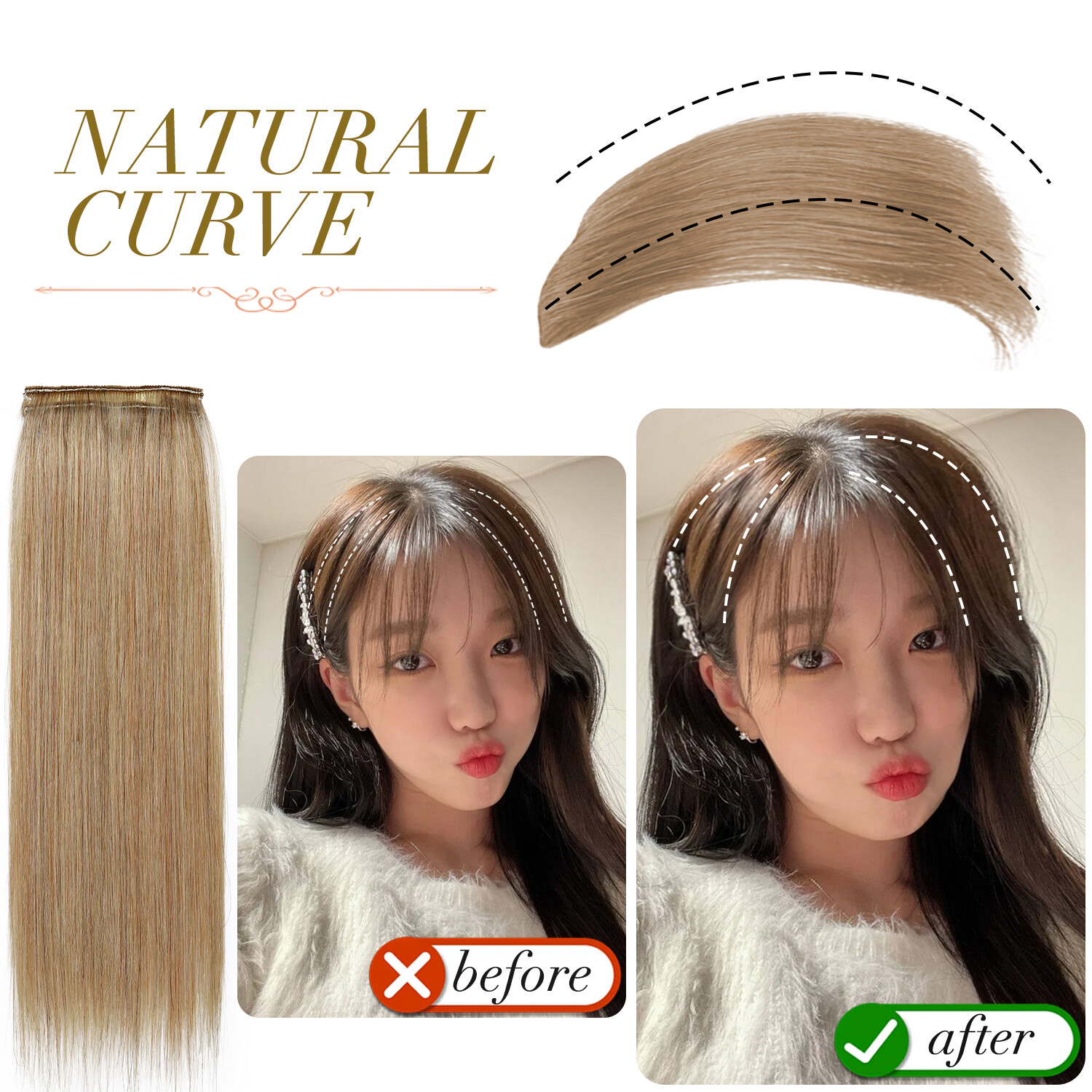 Thick Mini Hair Pad Clip In 100% Remy Human Hair Extensions Short Side Hairpiece