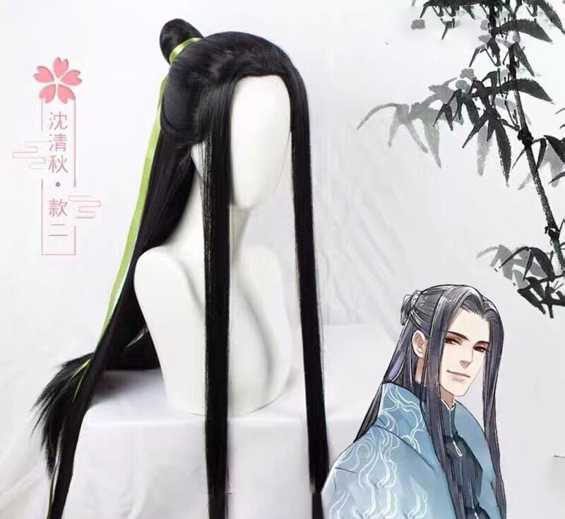 Cosplay Hanfu Wigs Men Chinese Traditional Ancient Hanfu Wigs Male Cosplay Prop
