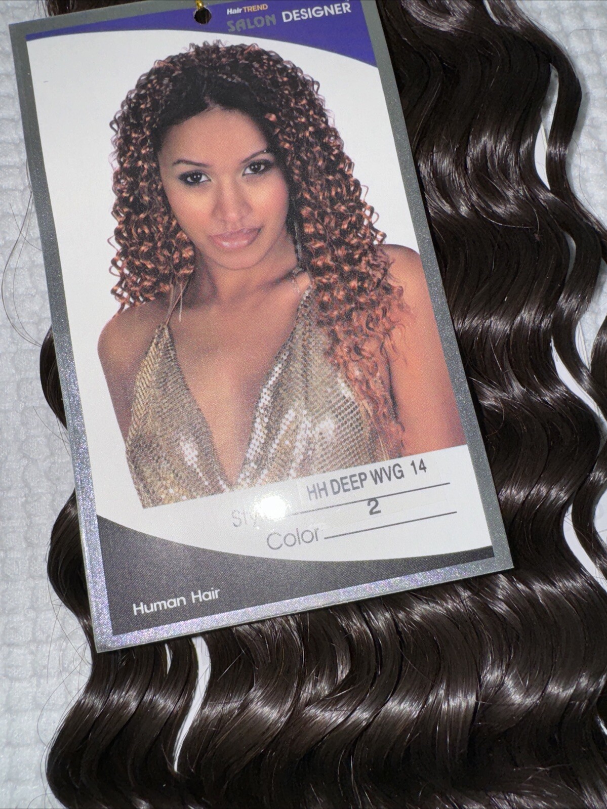 Hair Trend Salon Designer French Deep Wave HH Deep Wave 14” Color 2 Sew In