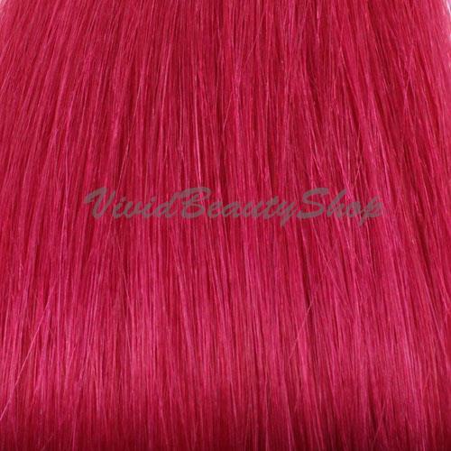 100 Fuchsia Pink Pre Bonded U Nail Glue Tip Fusion Keratin Human Hair Extensions