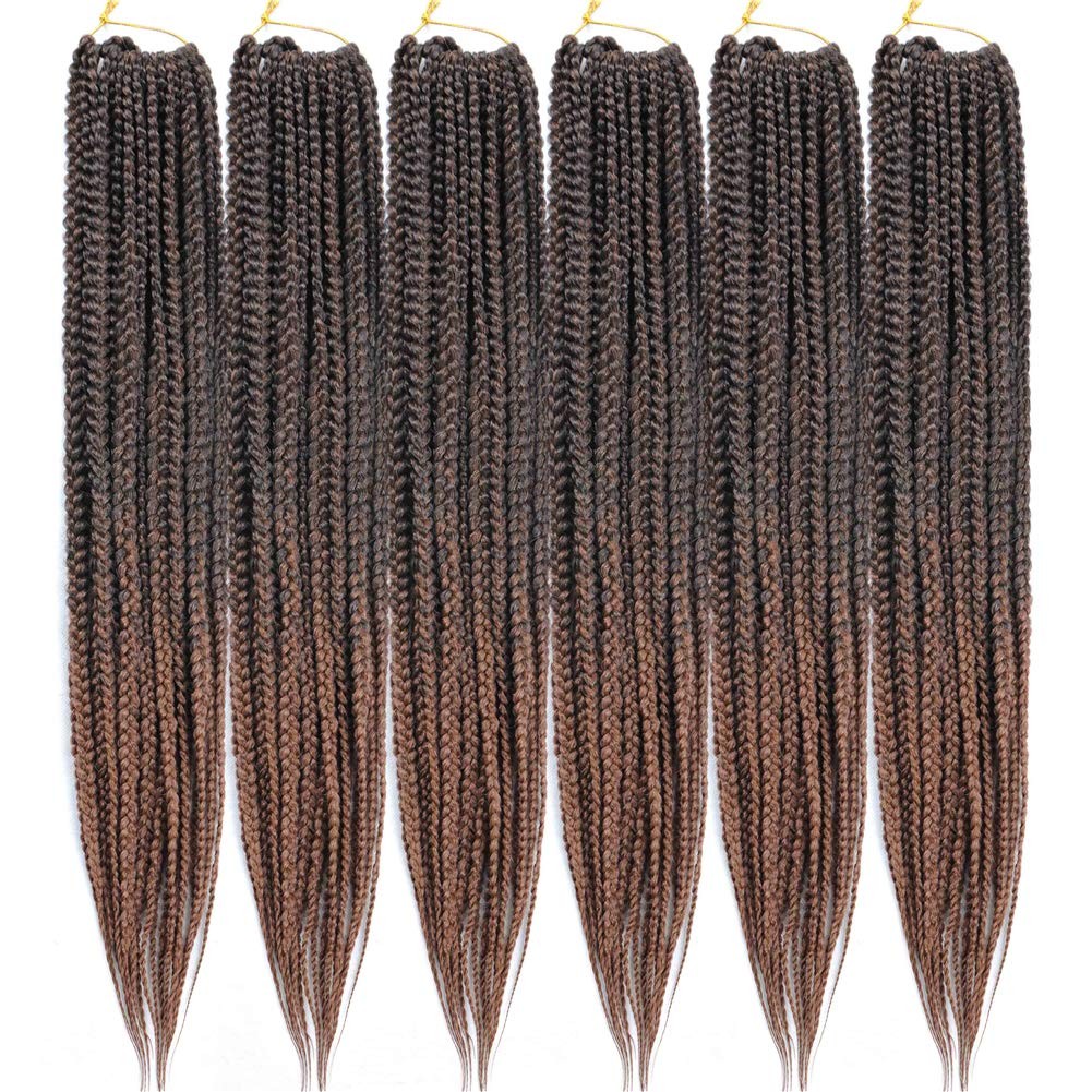 Mayloss 6 Packs/Lot 14/18/24/30 Inch 1Cm 20 Strands/Pack Thin 3X Braid Crochet