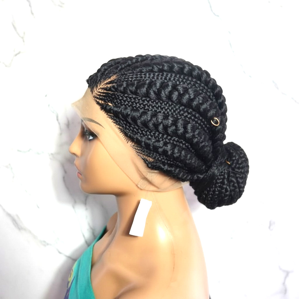Braided Wig. Large Cornrow Braids. Full Lace Cap