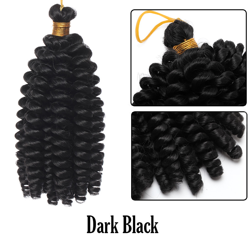 Premium Crochet Jumpy Jamaican Bounce Braids Spiral Wand Curl Hair Extensions LC