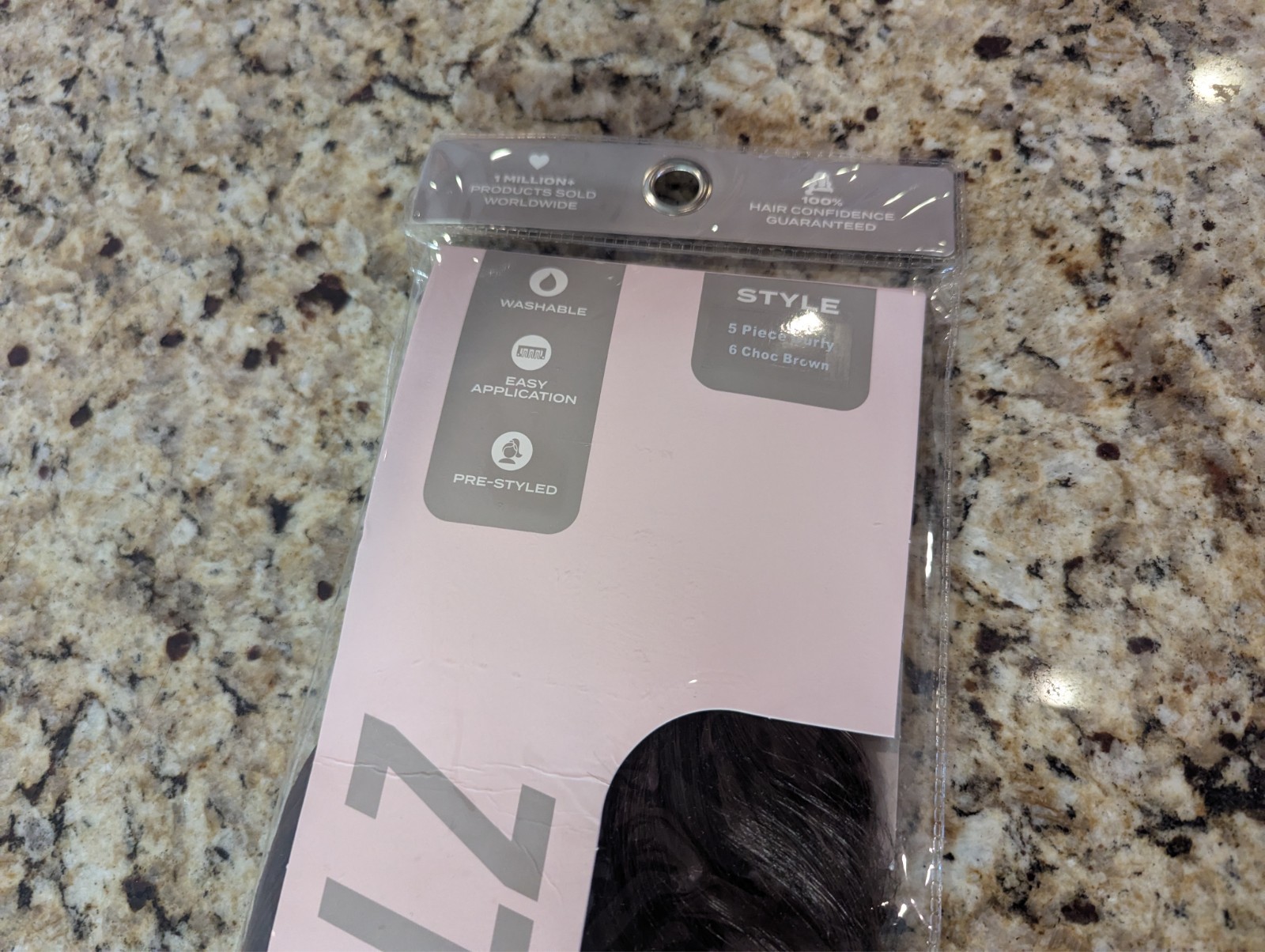Lullabellz 22″ Premium Synthetic Hair Extensions 5 Piece Curly 6 Choc Brown