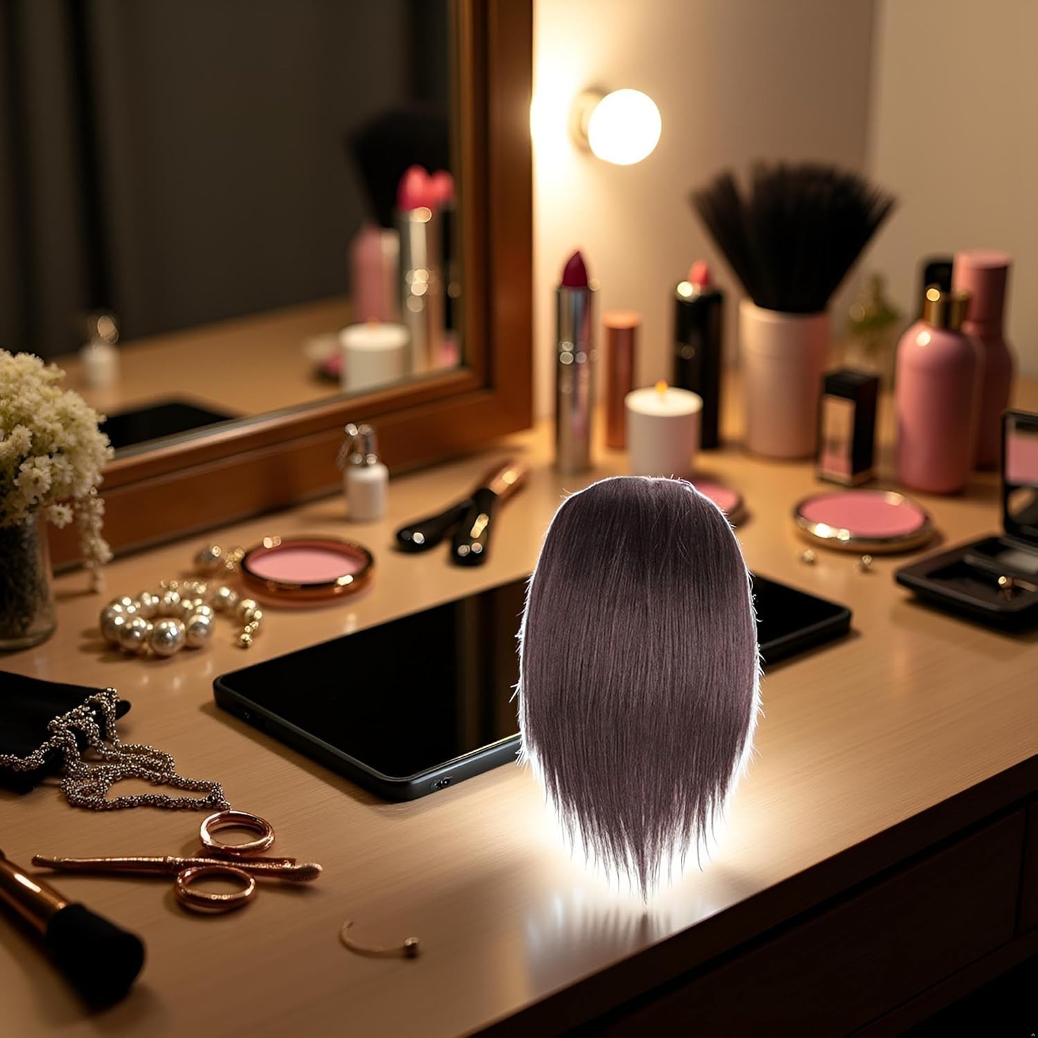 Seamless Black Hair Toppers – Versatile Clip-In Fringes & Accessories Included