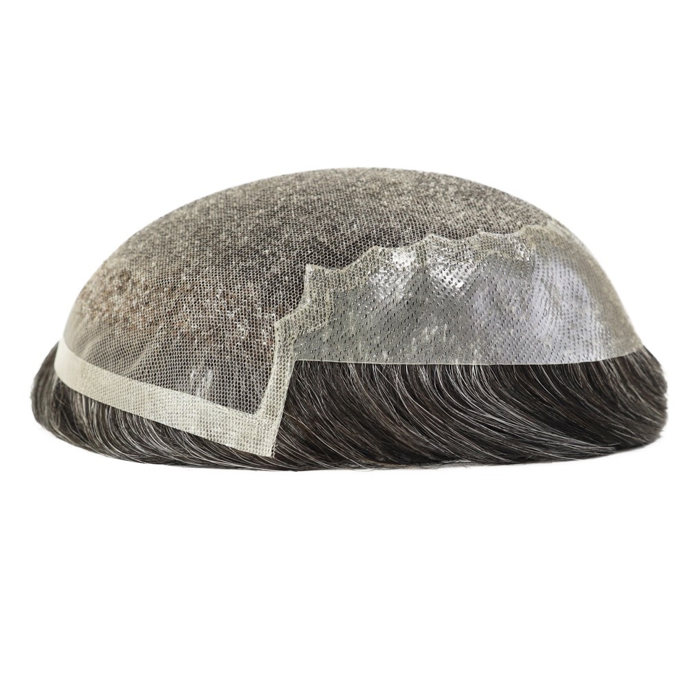 Toupee For Men Human HairAll Lace Replecement System Super Thin Skin Hairpiece