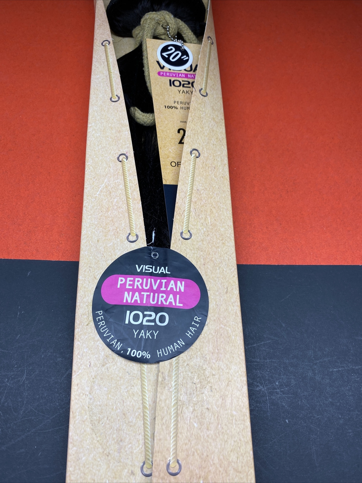 VISUAL FASHIONS_PERUVIAN_NATURAL_YAKY_20″_#OFF BLACK