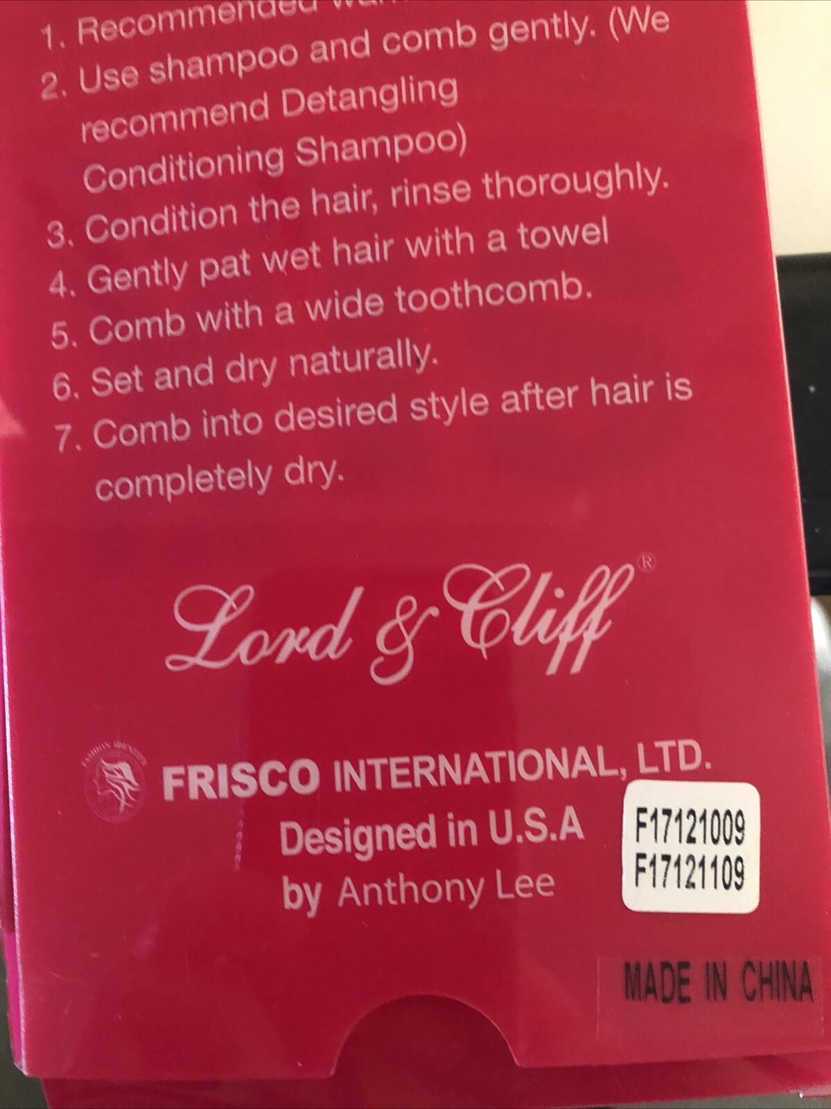 Evita Lord & C Human Hair Six Piece Clip In Extension 18 Inch Color 2 Brand New
