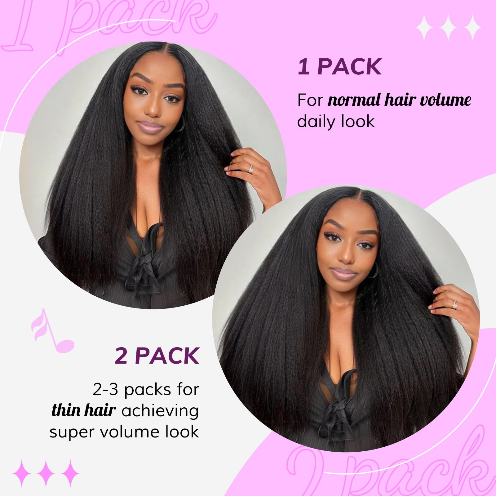 Idn Beauty 52 Invisible Clip In Hair Extensions Real Human Hair Combo Pack