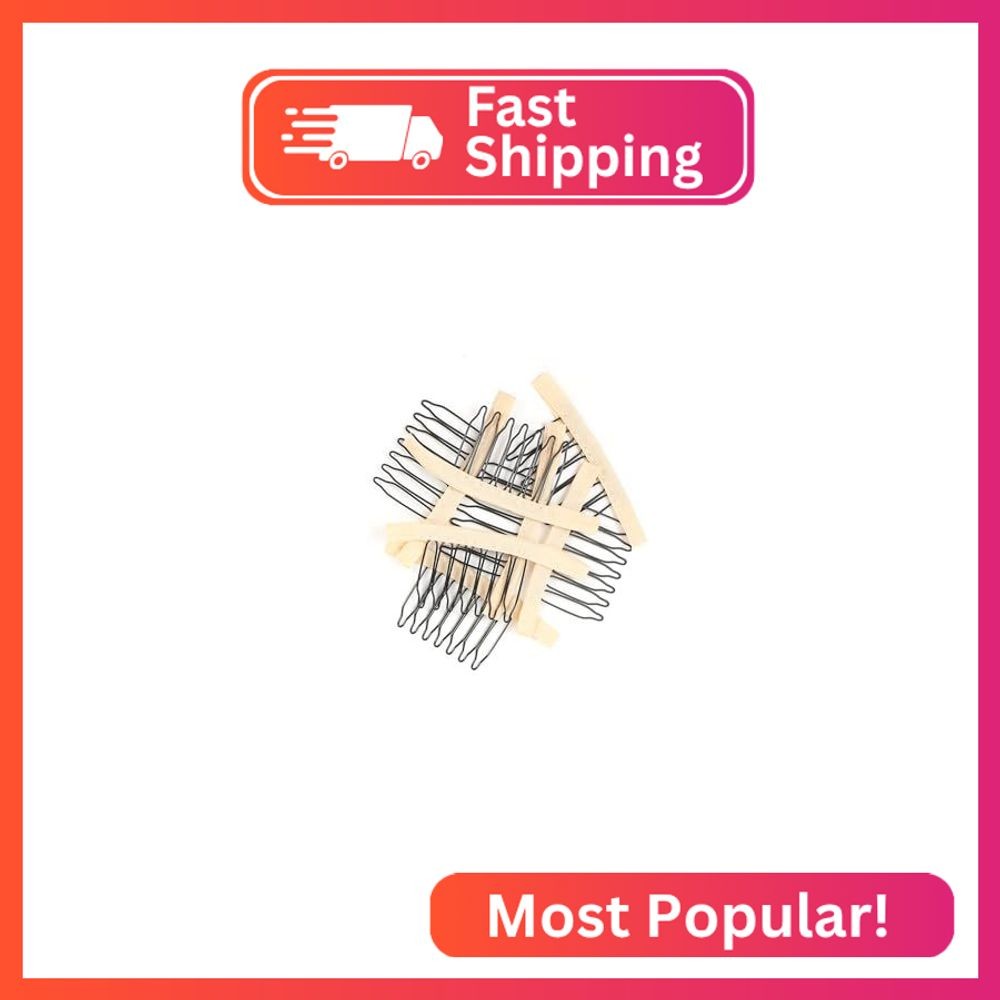 Xuxisowo 30 Pcs Wig Clips Wig Combs to Secure Wig 7-Teeth Wig Combs for Making C
