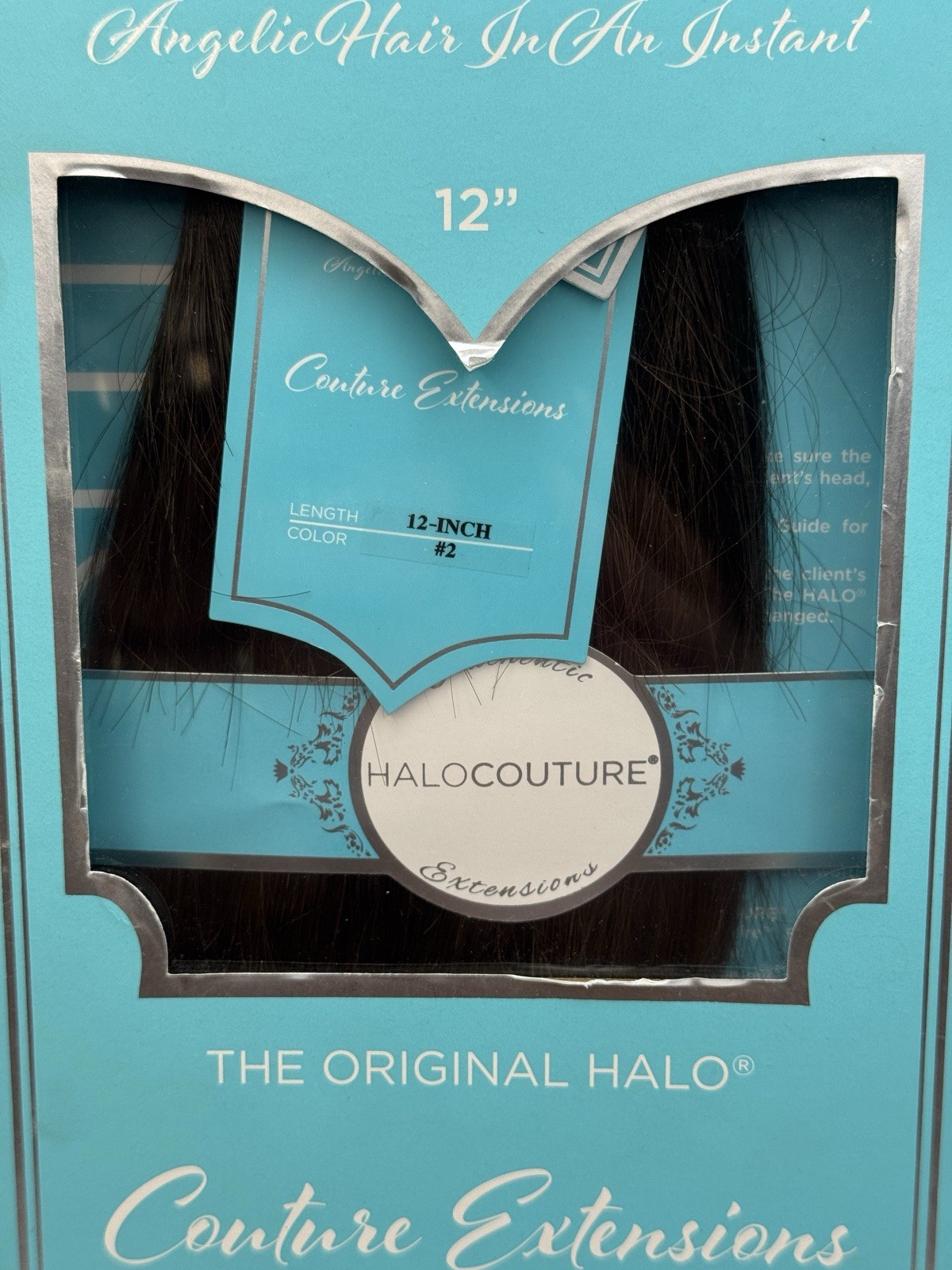 Authentic HALOCOUTURE The Original Halo® Hair Extensions – 12 Inch – Color #2