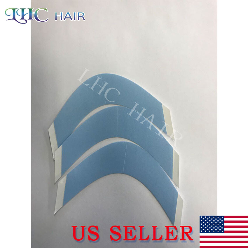 Convenient No-Shine AA Front Contour Double Side Tape Mens Wig Relacement 36pc