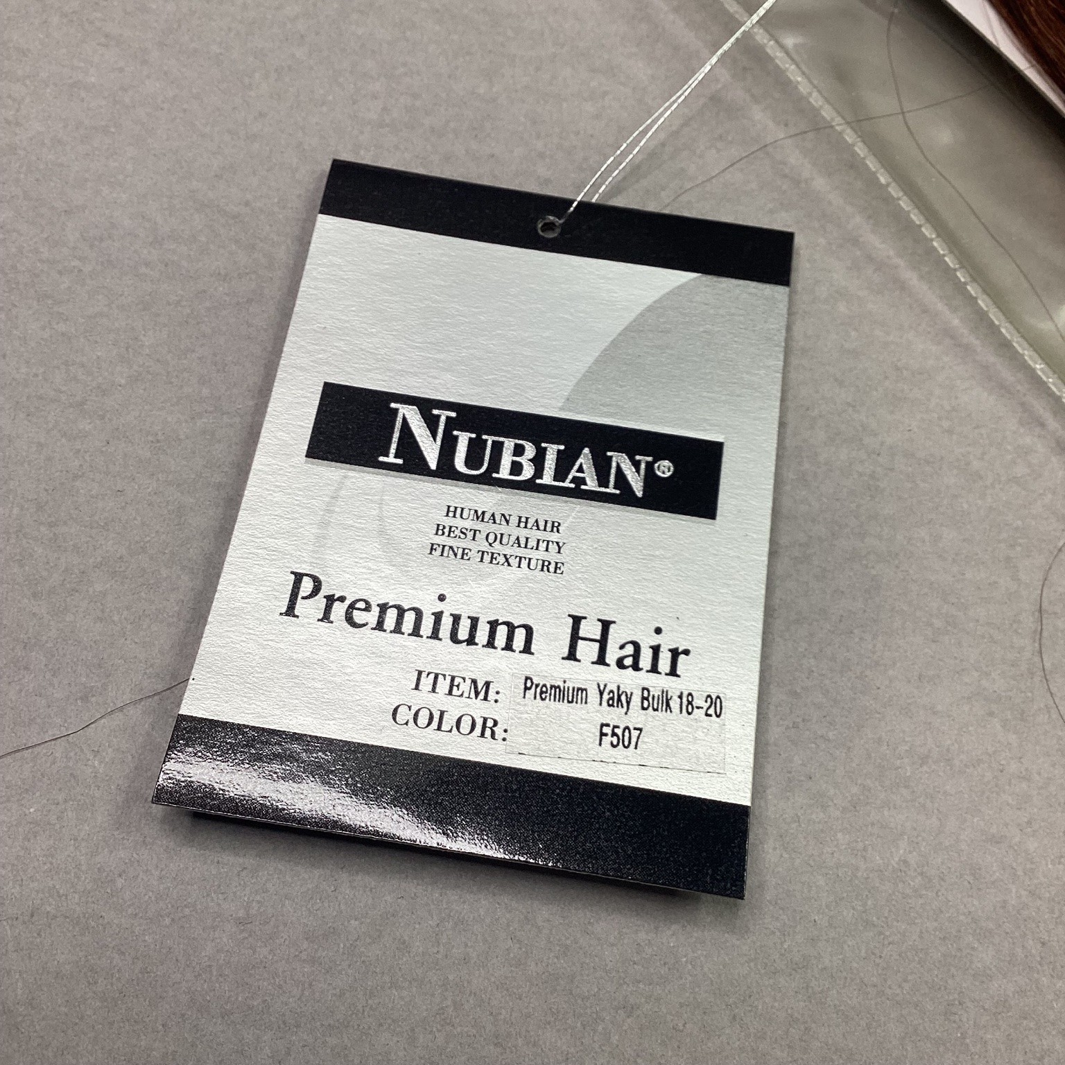NUBIAN Premium Yaky Bulk Human Hair Extensions F507 18-20 Inch