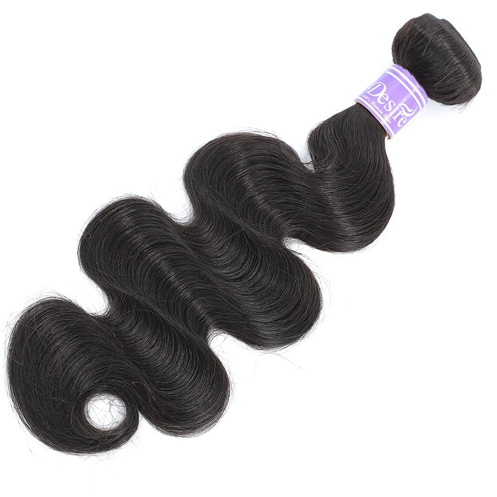 16A Brazilian Virgin Human Hair Bundles Body Wave 18 Inch Natural Black