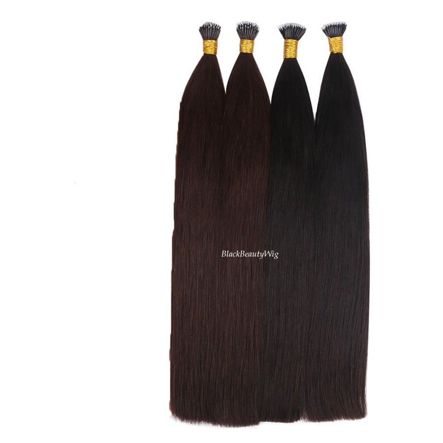 Brazilian Nano Ring Hair Silky Straight Nano Beads Human Hair Extension 100Pcs