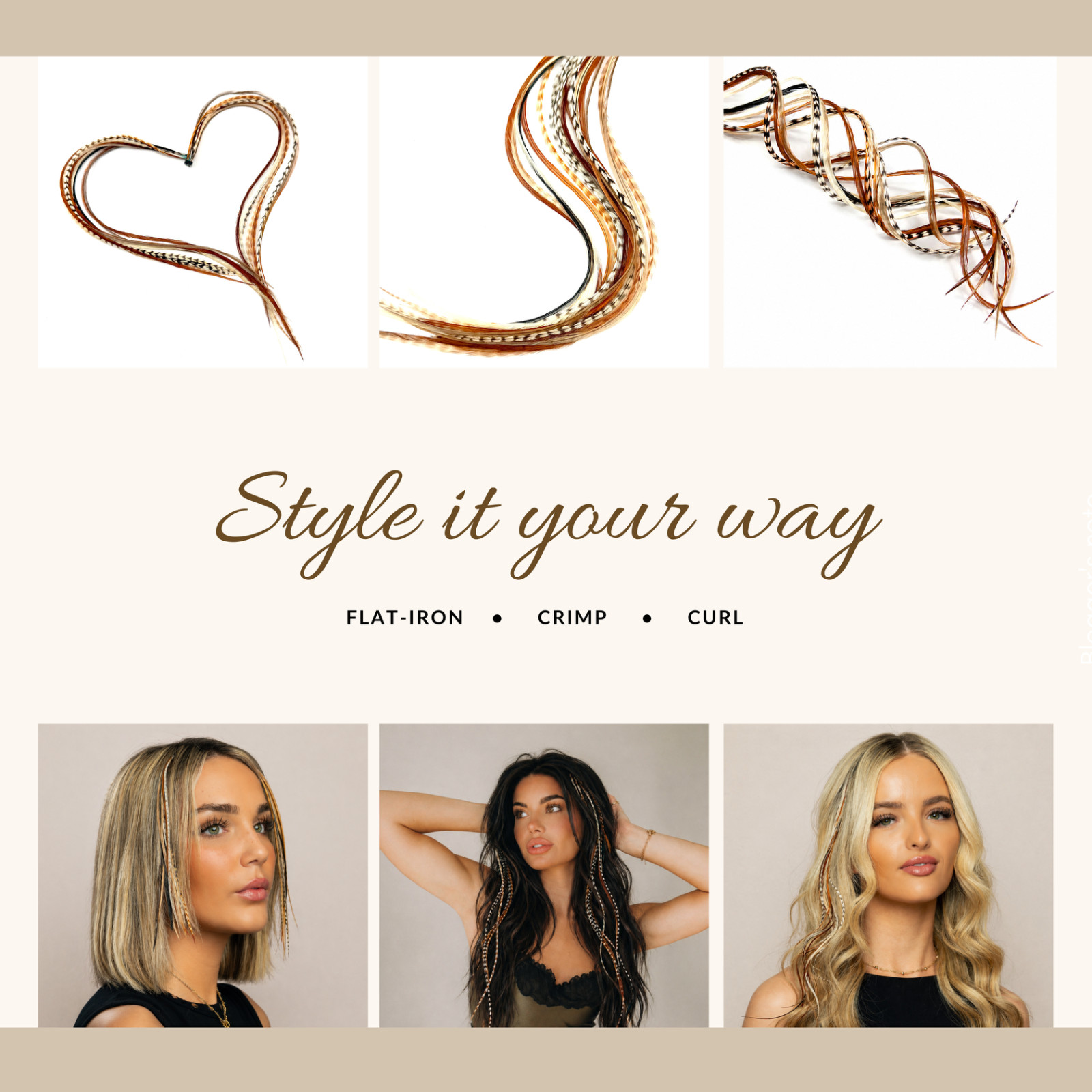 *WHOLESALE* 50 pcs Natural LONG 9-14″ Feather Extension, Whiting Farms + DIY Kit