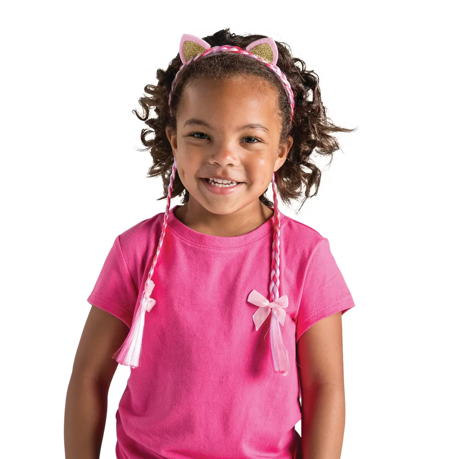 Cat Ear Headbands With Braids, Apparel Accessories, 12 Pieces
