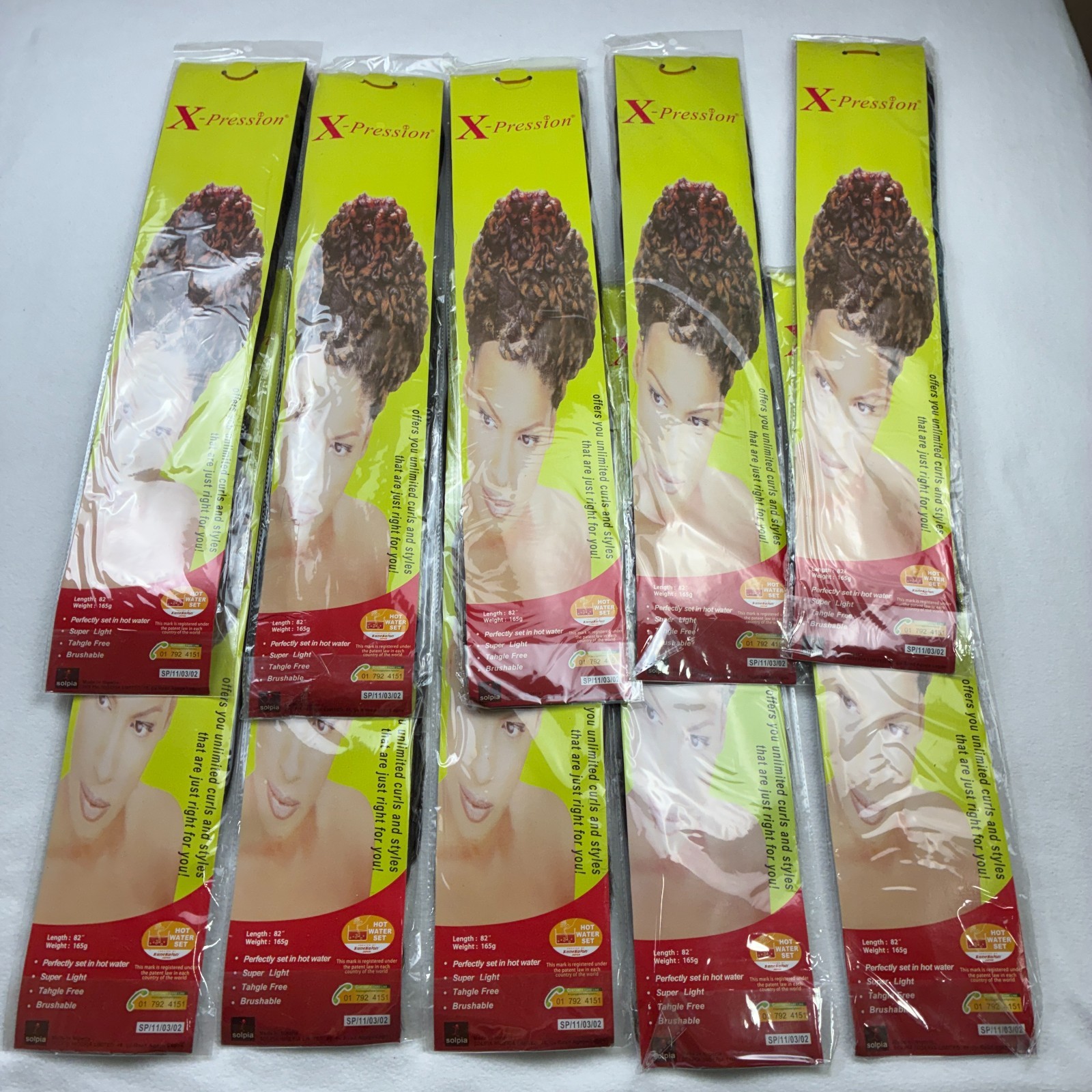X-pression Premium 82″ Long Ultra Braid Hair 10 packs Color 4 Brushable NIP