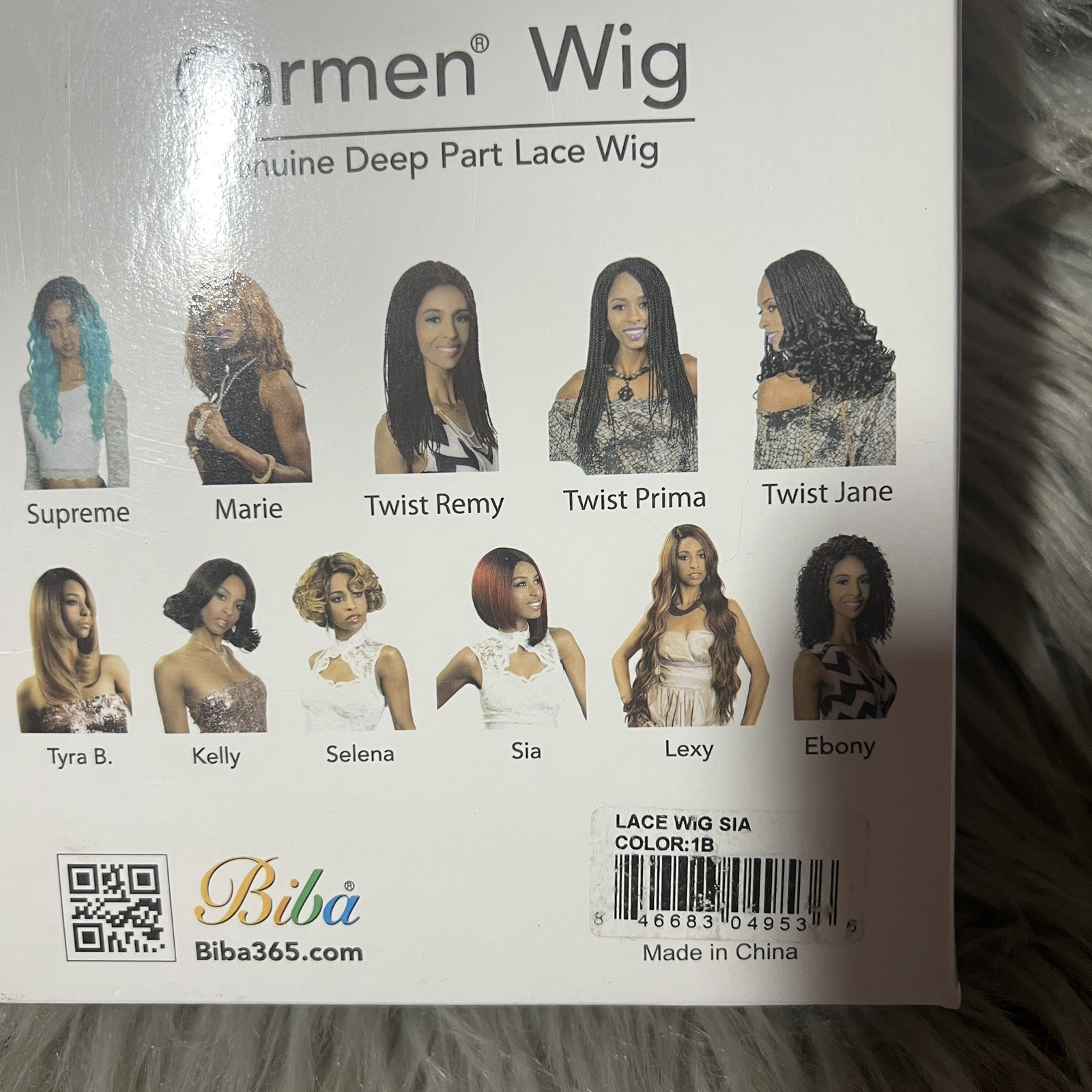 🆕 Carmen Wig SIA Deep Part Lace Wig – Lace Front 1B Black