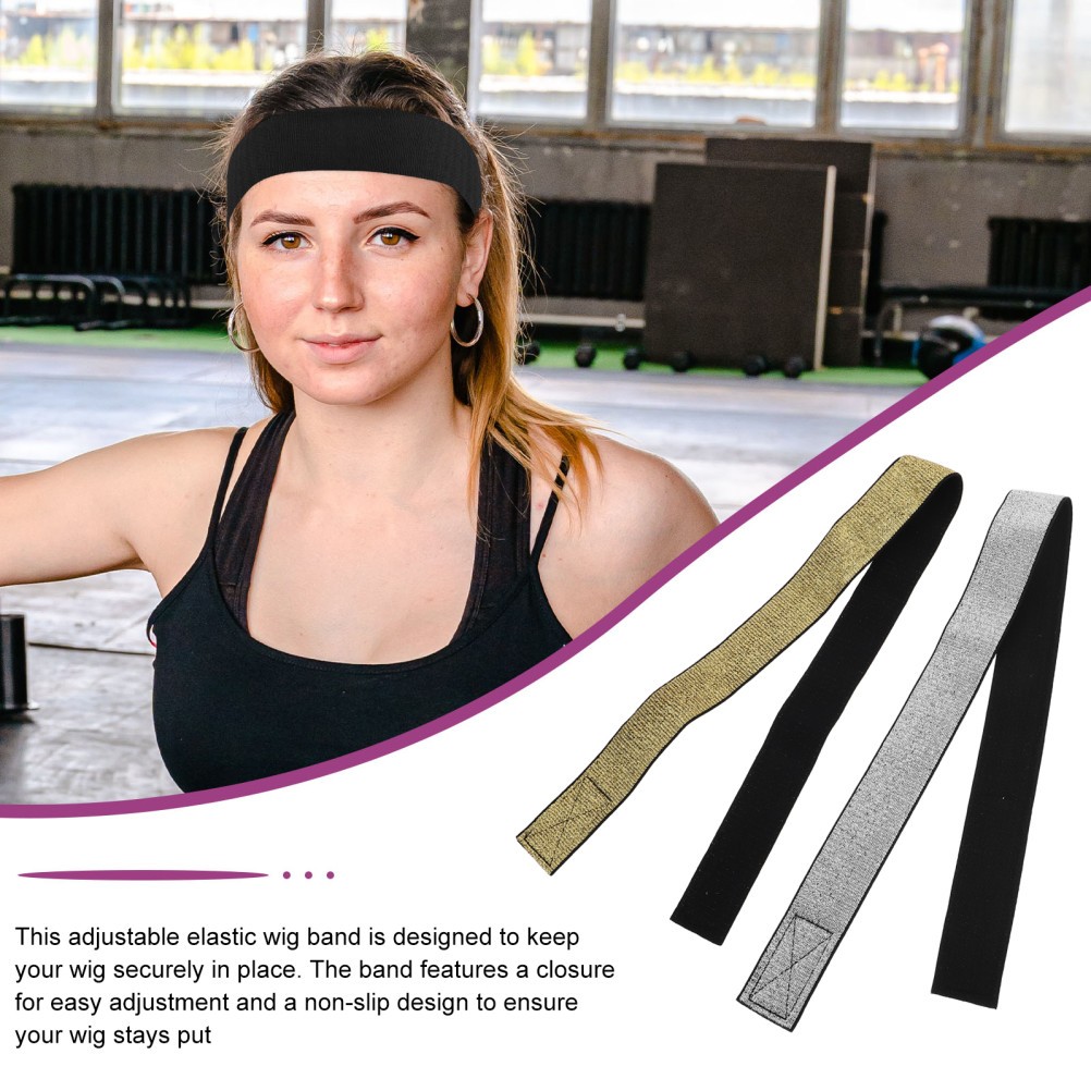 2 Pcs Elastic Bands for Wig Adjustable Lace Melting Hairline Laying Strap