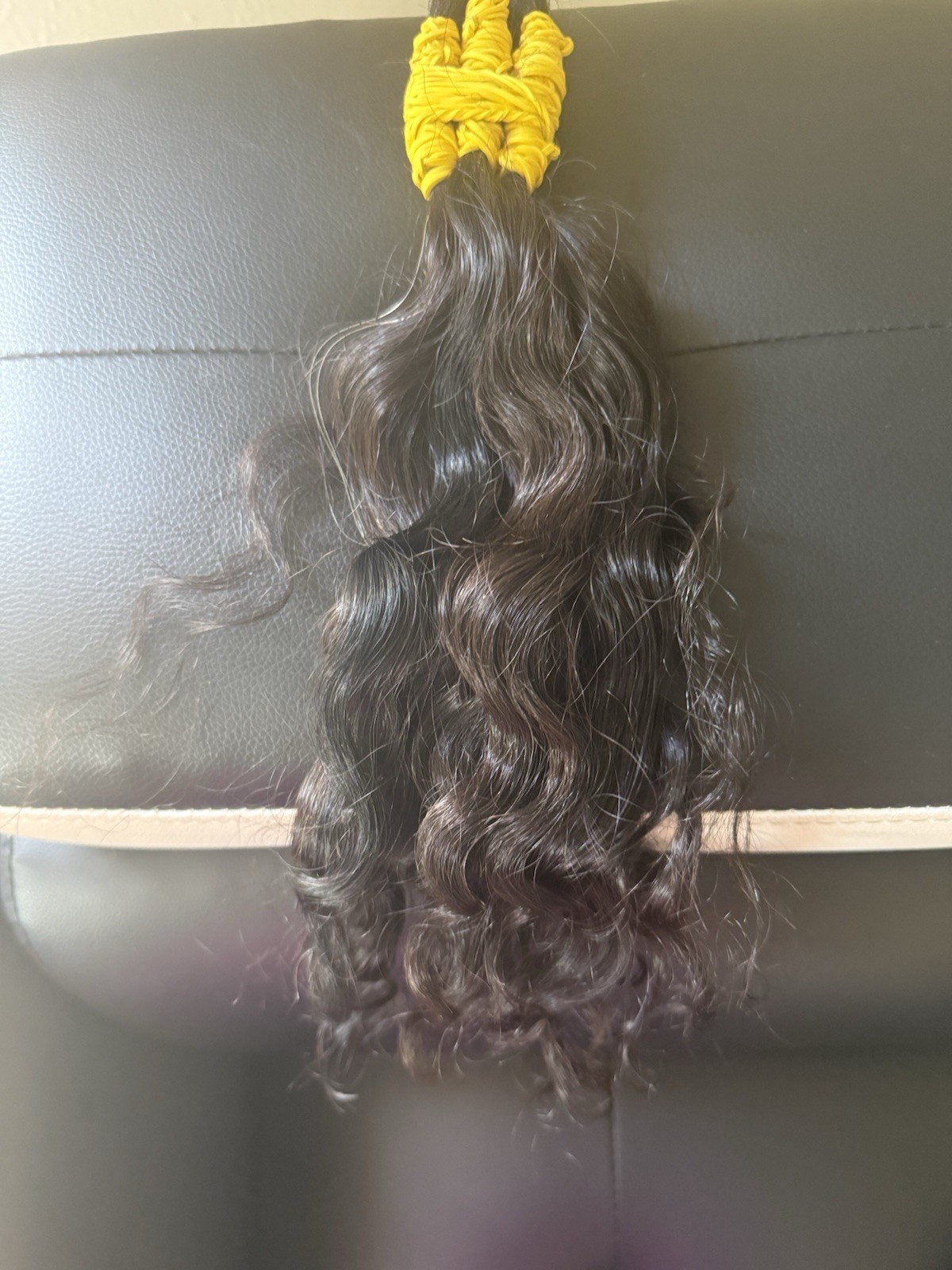 Wavy Human Hair Extensions Weft Dark/Medium Brown 21-30in for Women