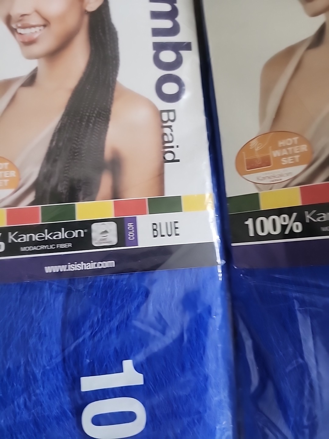 Jumbo Braid Synthetic Braid 100% Kanekalon48″ 3purple 2 Blue Hair Afri Naptural