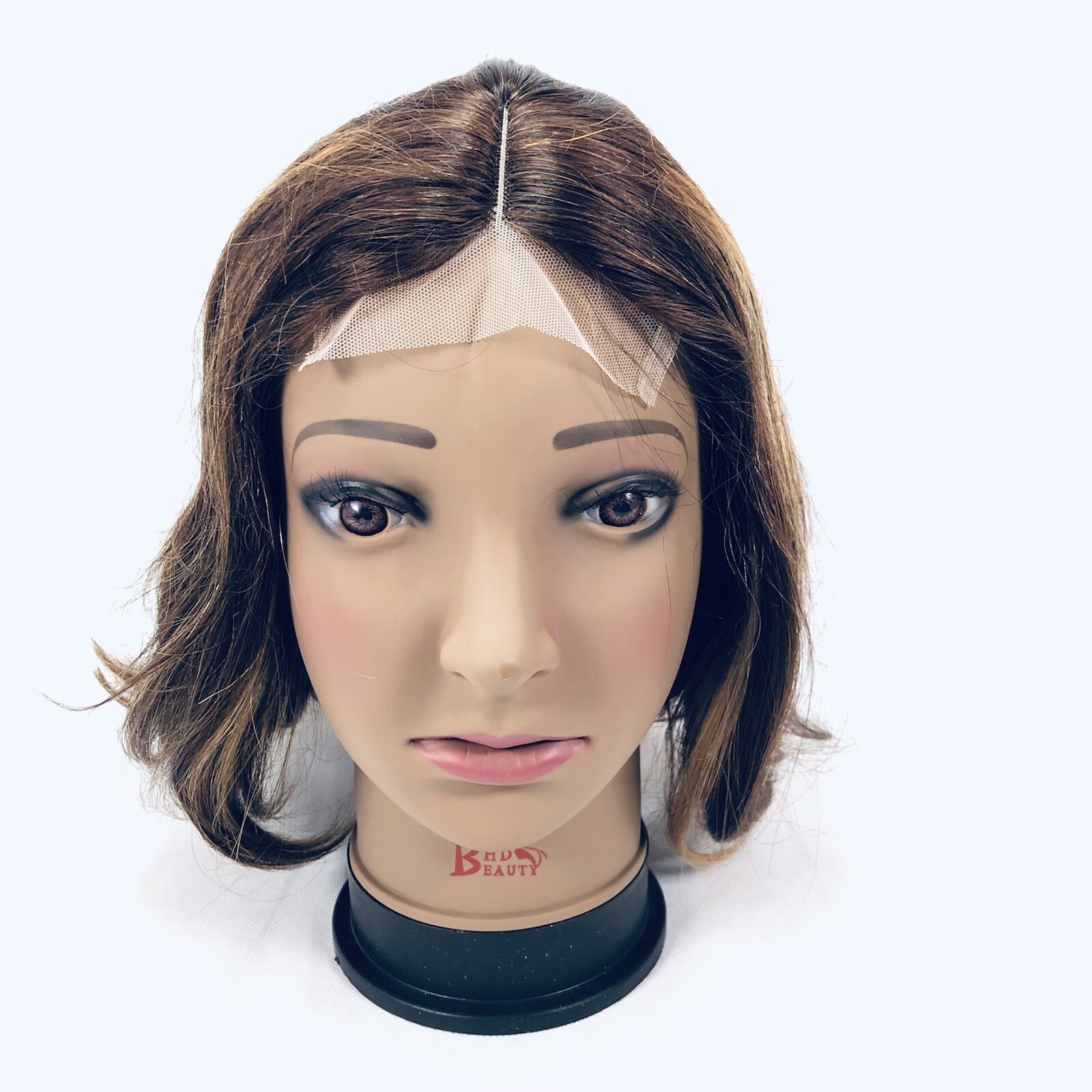 Glueless 4/27 Highlight Bob Human Hair Wigs Brazilian Straight Lace Front 4×1 T